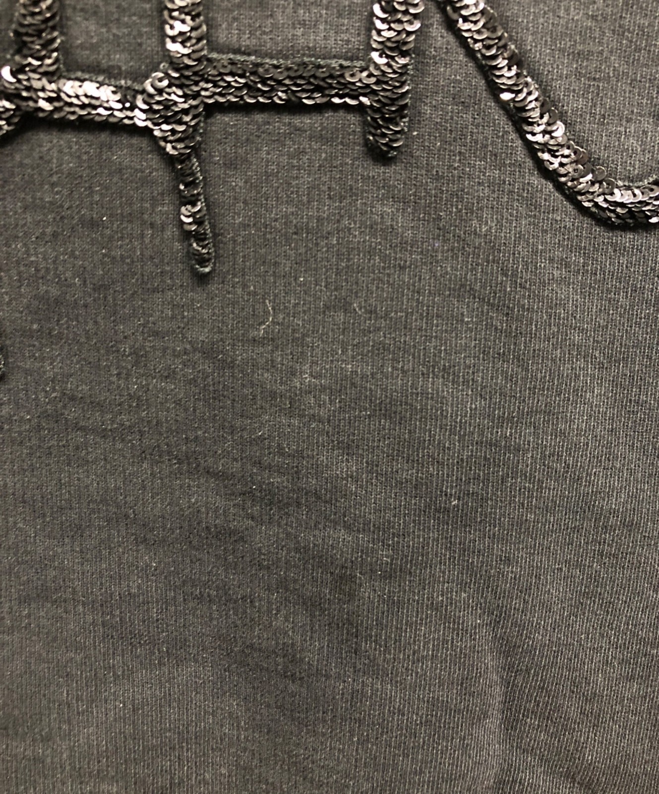 MONCLER/Sequin Logo Sweatshirt Black Size: L thumbnail 9