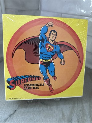 C-838 VINTAGE 1973 SUPERMAN JIGSAW PUZZLE CASSE-TETE DC COMICS Sealed 1973 81 pc