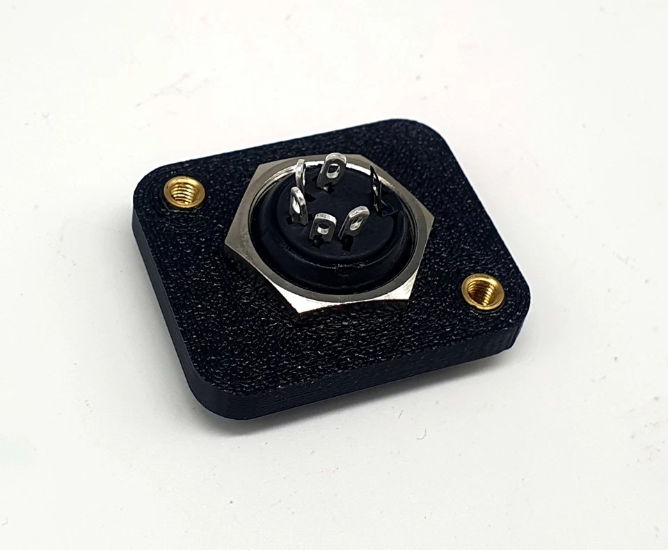 5 Pin Din MIDI Chassis Socket Neutrik D Type Shell Female Panel Mount Connector - Image 3 of 4