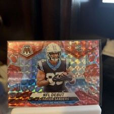2024 Panini Mosaic - NFL Debut Ja'Tavion Sanders #288 Camo Pink Mosaic Prizm...