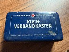 Vintage Hartmann hilft heilen Klein-Verbandskasten 50er Jahre Blechdose Oldtimer