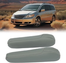 Front Seat Armrest Cover Compatible with 2005-2010 Replacement Dark Gray 2 PCS