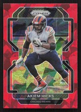2021 Panini Prizm Akiem Hicks Red Ice #162 Card