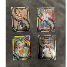 Panini Select NFL Denver Broncos Lot Vele Moss Mims McCaffrey 4 Cards 