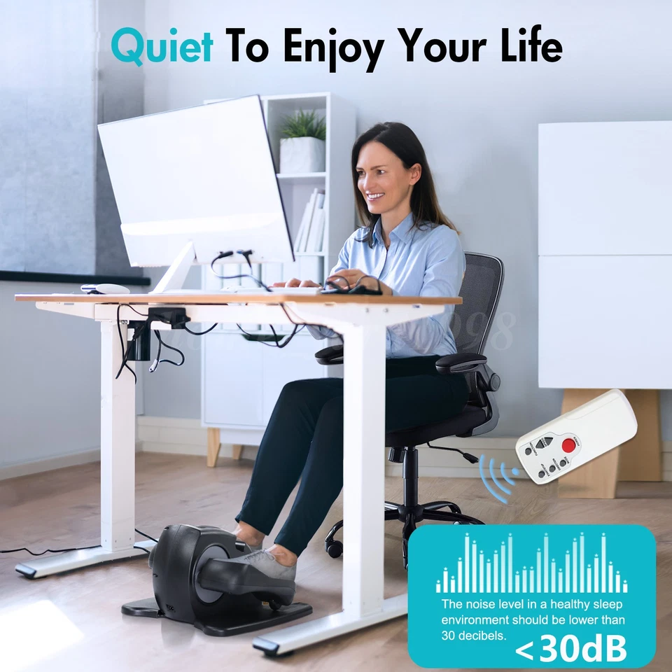 Ellipse Leg Exerciser as Seen on TV Under Desk Elliptical Machine Seated Machine - Image 4 of 4