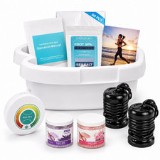 Ionic Foot Bath Detox Machine for Home Use, Ion Soak Foot Spa with Basin, Contro