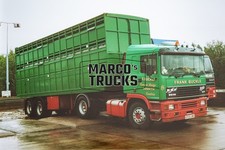 Truck photo ERF EC10 cattle transporter United Kingdom green FRANK BUCKLE #e1xk