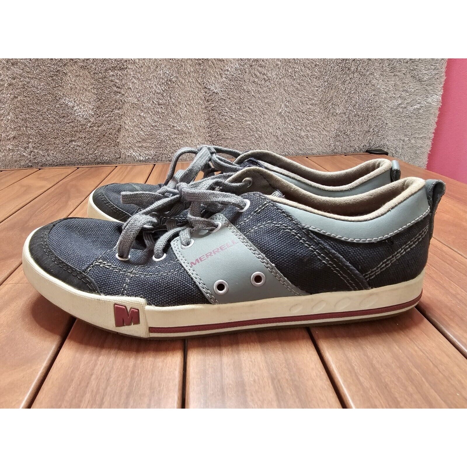 MERRELL Scarpe Sneakers Donna Rant Nero Grigio Magenta Tela J55494 Taglia:7M