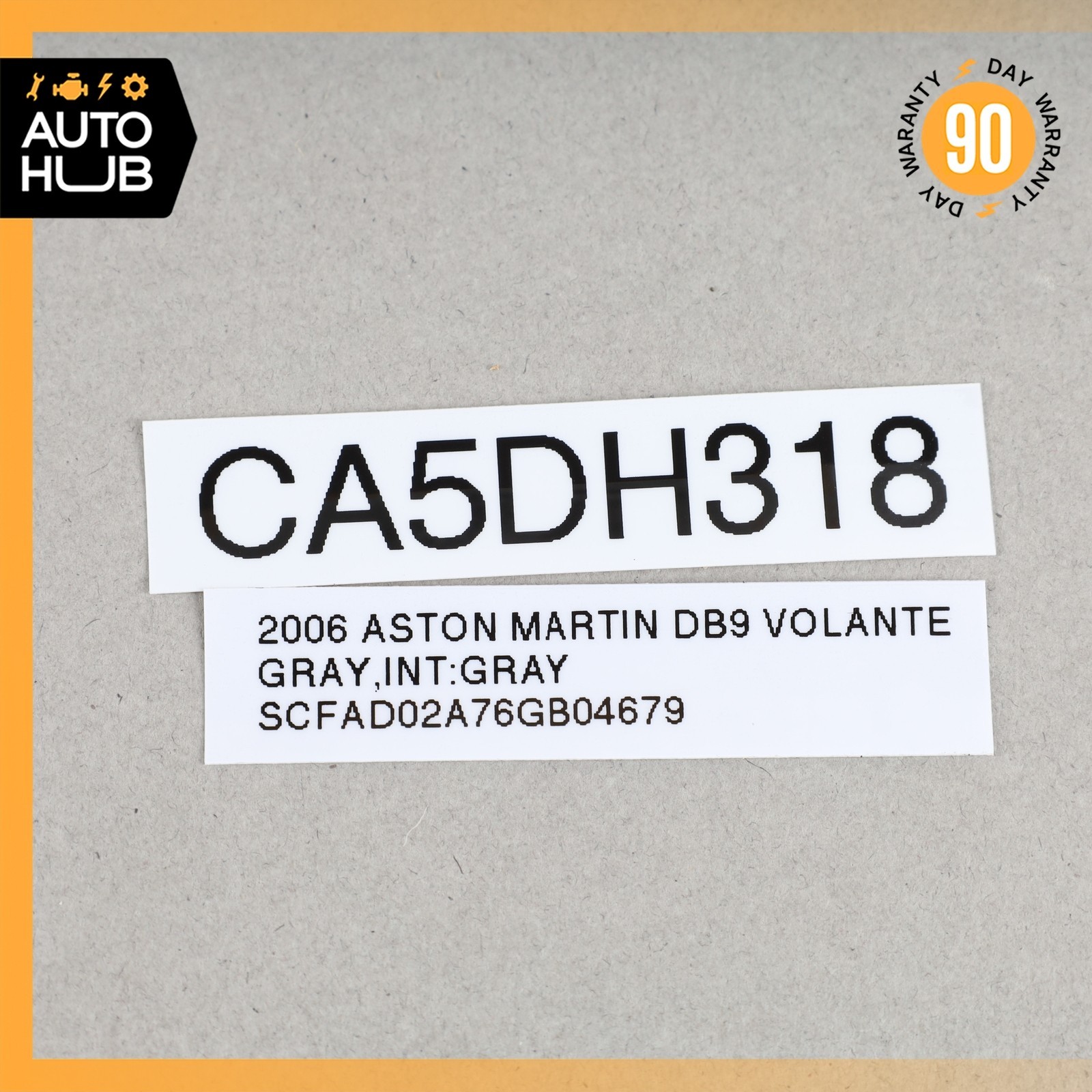 Aston Martin DB9 Volante Rear Left Side Audio Speaker 4G4318808KA OEM 34k