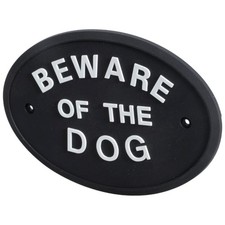 Large Lettering Dog Warning Sign Dog Alerts Signage Decors for Enhances