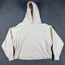 Vuori Hoodie Sweatshirt Womens Medium Cream VW261 Pullover Raglan Lounge Casual