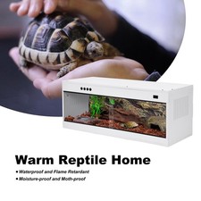 Reptile Terrarium Enclosure W/Thermostat 39X16X16" Snake Lizard PVC Pet Habitat