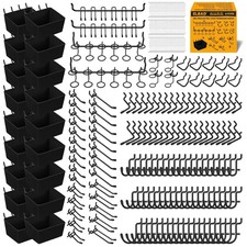 Heavy Duty Black Pegboard Hooks Set