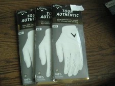 3 BRAND NEW Callaway Tour Authentic mens LH Cadet  Large Gloves