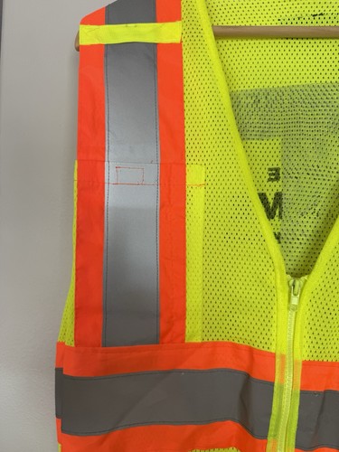 Turner Industries Ironware Safety Vest Hi Vis Reflective Construction Size XL - Afbeelding 4 van 6