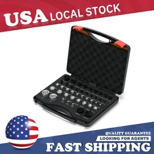 Inch & Metric Set Nut & Bolt Thread Checker Identifier Thread Gauges Box 44pcs