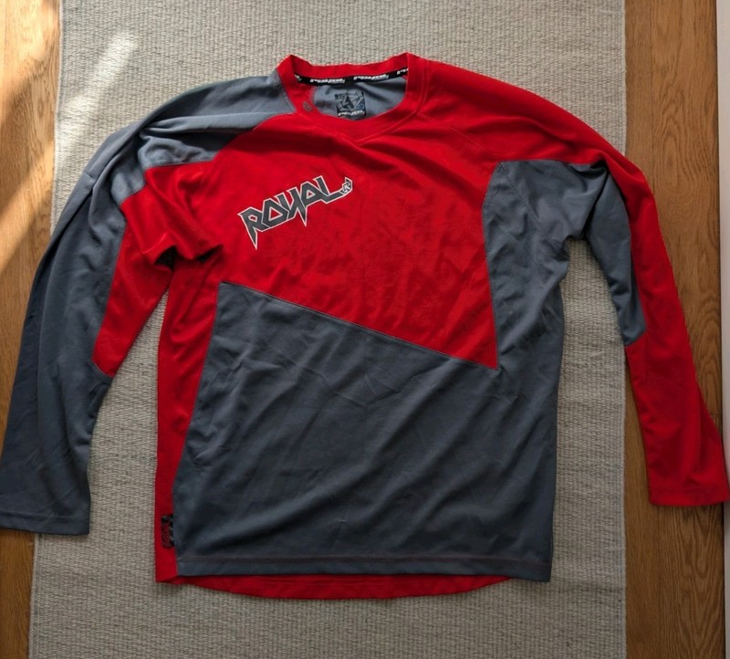 Royal Racing Large MTB DH Jersey, Red / Grey, Good Condition