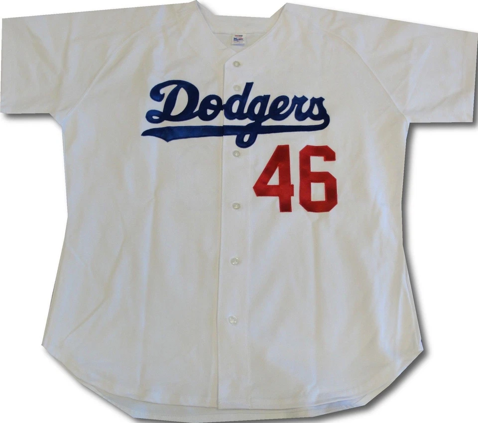Camiseta deportiva firmada por Burt Hooton autografiada de los Dodgers de Los Ángeles #46 PSA/DNA Foto 2 de 4