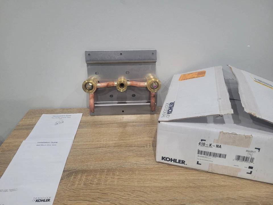 Válvula de cerámica Kohler K-410-K-NA Falling Water® para grifo montado en la pared de 2 manijas Foto 2 de 4