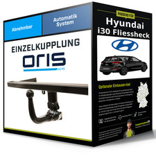 Abnehmbare Anhängerkupplung für HYUNDAI I30 18-24 Typ PD / PDE / PDEN Oris NEU