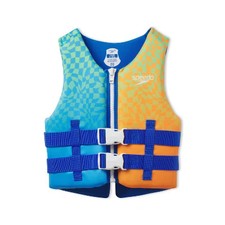 Speedo Youth Swimming Life Jacket Vest PFD USCG Approved 8-14YR Checkered Junior