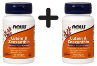 2 X NOW Foods Lutein & Zeaxanthin - 60 Softgels (366,58 Eur/Kg)