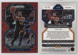 2021-22 Panini Prizm Choice Red Prizm /88 Donovan Mitchell #72
