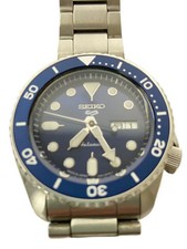 SEIKO 5 SPORT See through Case Automatic Wristwatch Analog Stainless NVY SLV 4R3