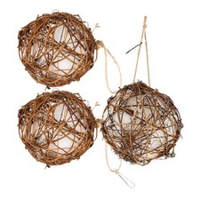 3 Pcs Garden Bird Nesting Material Outdoor Wood Cotton Hummingbird Nest