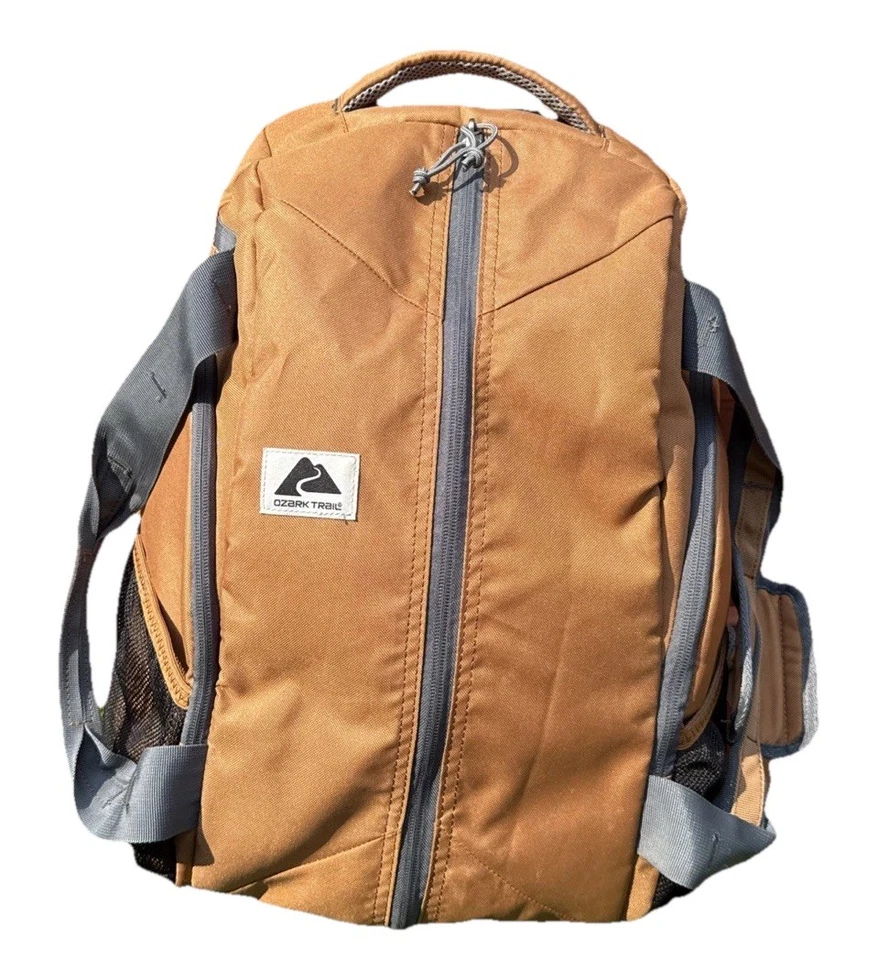 Ozark Trail 35L Convertible Backpack Duffel Bag Durable Brown Travel Gear Sturdy - Image 2 of 4