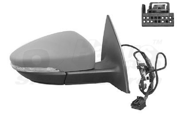 VAN Wezel AußEnspiegel Hagus 5891808 FüR VW EOS 1F7 1F8 Komplettspiegel Konvex-image