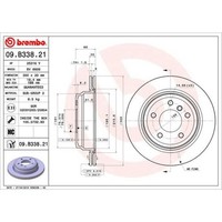 Brembo 2X Bremsscheibe Hinten Ø300 Mm InnenbelüFtet FüR BMW 3Er Touring E91