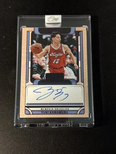 2024-25 Panini One & One Purple Yuki Kawamura RC Rookie Auto 31/35 Sealed JX37