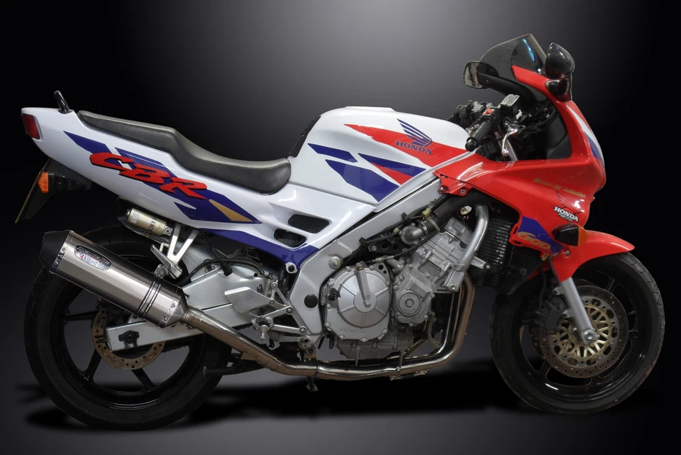 Silenciador de escape completo Honda CBR600 FS FT F3 95-96 4-1 13,5" acero inoxidable X-oval Foto 4 de 4