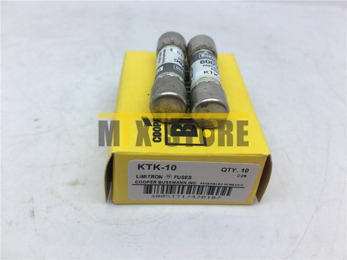 Fusible suplementario de acción rápida Bussmann KTK-10 10 amperios Limitron 600 V 10 un. - Imagen 2 de 6