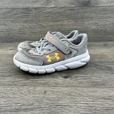 Under Armour Youth Assert 9 Shoes Size 9 K Gray Strap Active Athleltic 3024637