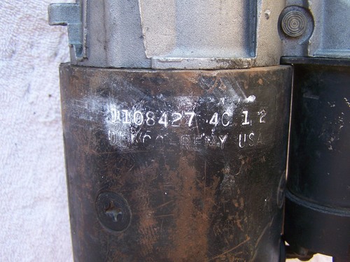 Camaro, Chevy 1974 Starter #1108427 dated 4 C 1, auto trans, core. Good Cond. - Imagen 2 de 4