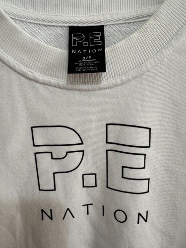 Small Defect! Pe Nation Sprint Shot Sweater Crewneck Long sleeves Jumper Top S/8 - Picture 5 of 7