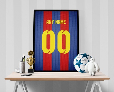 personalized barcelona jersey