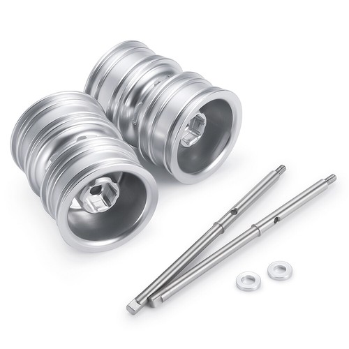 2/4x 1.0'' Metal Rear Wheel Rim CVD for Axial SCX24 1/24 RC Crawler Car - Picture 8 of 26