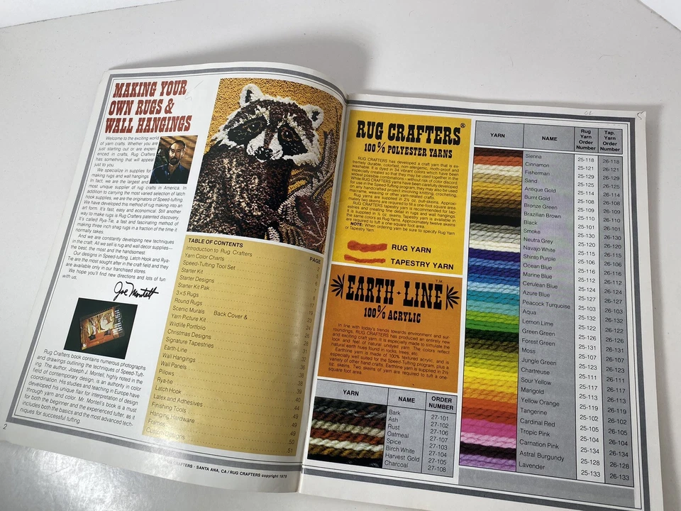 RC Rug Crafters  Vintage 1979 California Retro 70’s Art Pattern Design Booklet - Image 4 of 4