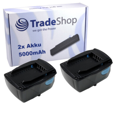 2x Li-Ion Akku 21,6V / 5000mAh für Hilti VC 5-A22, TE 6-A22, RT 6-A22, SFD 22-A