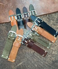 167xL 18,20,22mm Mixed size and Colour Leather Watch Strap 10pcs