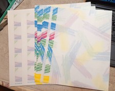 Pre-Printed Papers  Brush Stroke Pattern Broc...