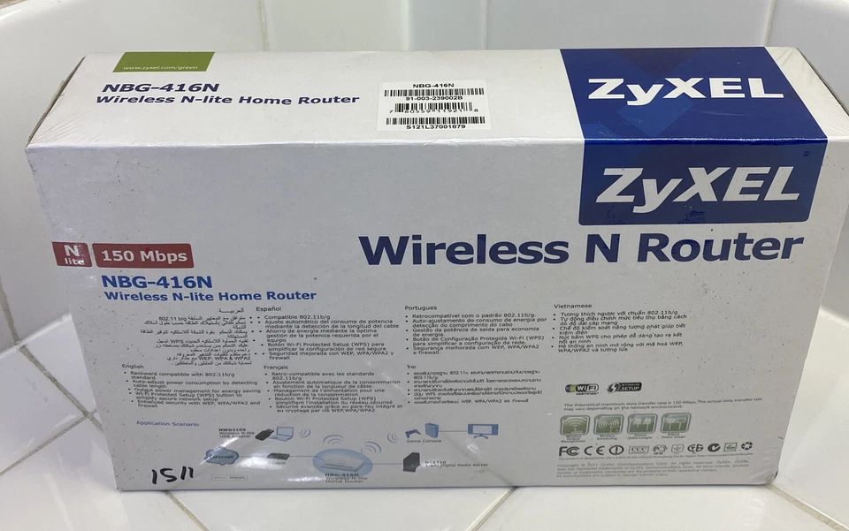 ZyXEL NBG416N 150 Mbps 4-Port Wireless N Router-NEW - Image 3 of 4