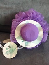 CVS BEAUTY 360 PURPLE SMART POUF CONTINUOUS LATHER SHOWER BATH SPONGE