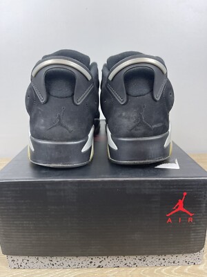 Nike Air Jordan 6 Retro Low chrome 2015 Size 12 304401-003 Black