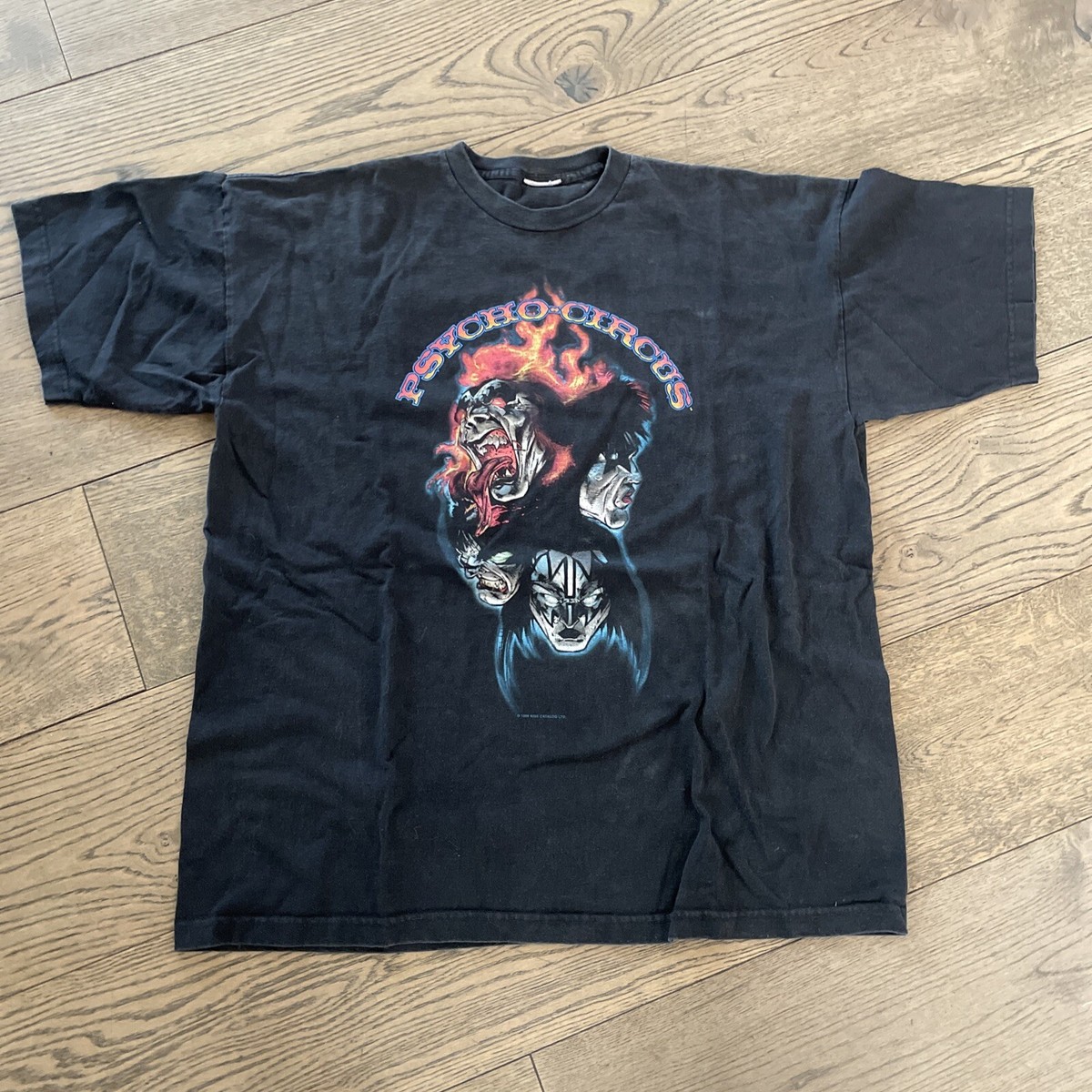 Vintage 1998 Kiss Psycho Circus Tour Concert Shirt Double