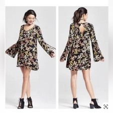 Target Xhilaration Floral Bell Sleeve Dress XL