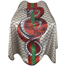 Snake Print Barber Cape Large 63"x56" Waterproof Salon Haircut Stylist Gown